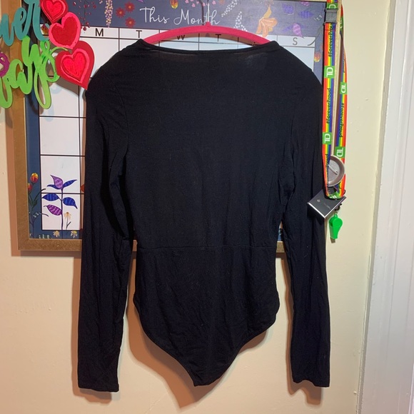 Forever21 Cotton Black Bodysuit - Picture 3 of 3